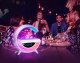 BT3401 Bluetooth Speaker Alarm Clock LED RGB Lamp Wireless Charger
