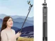 Selfiju nūja ar statīvu un Bluetooth pulti, 178 cm, melna