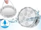 Zemūdens Ūdensizturīga Bezvadu LED Akvārija Baseina Ūdens Gaisma Lampa ar Pulti 10 LED RGB | Waterproof Wireless...