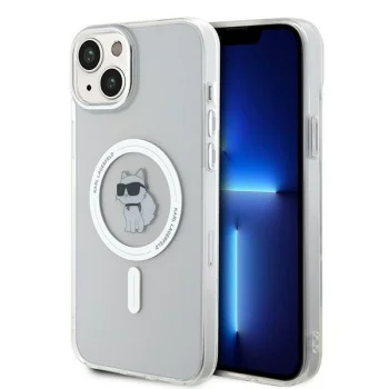 Чехол Karl Lagerfeld для iPhone 15 Plus IML Choupette MagSafe, прозрачный