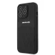 Mercedes iPhone 13 / 13 Pro чехол Leather Curved Lines, черный
