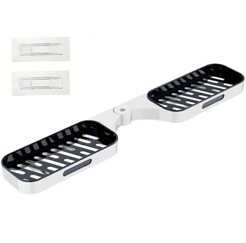 Sienas Plaukts Vannas Istabai un Virtuvei, Melns | Bathroom Shelf For Shower