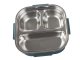 Lunch Box with Compartments and Cutlery, Blue, 1000ml