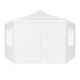 Multigarden Garden Pavilion / Commercial Tent with Windows, 2x2x2 m, White