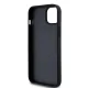 Чехол DKNY Leather Pattern Metal Logo MagSafe для iPhone 15/14/13, черный