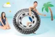 Intex Inflatable Swim Ring with Handles Monster Truck Tire, 114 cm