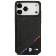 BMW M Carbon Tricolor Line MagSafe Case for iPhone 17 Pro Max - Black