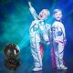 Rotating Kids Astronaut Lamp Projector Magic Night Light \"Stars\", Black