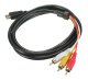 HDMI uz 3x RCA kabelis 1,5 m