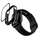 Spigen Thin Fit 360 viedpulksteņa vāciņš ar aizsargstiklu Apple Watch 42mm, melns