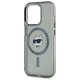 Чехол Karl Lagerfeld для iPhone 15 Pro Max IML Metal Choupette Head MagSafe, черный
