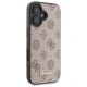 Чехол Guess Peony Script MagSafe для iPhone 16 6.1\", коричневый