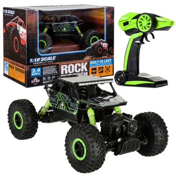 RC Rock Crawler HB 1:18 radiovadāms auto 2.4GHz, zaļš