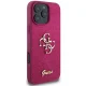 Guess Glitter Script Big 4G vāciņš iPhone 16 Pro - violets