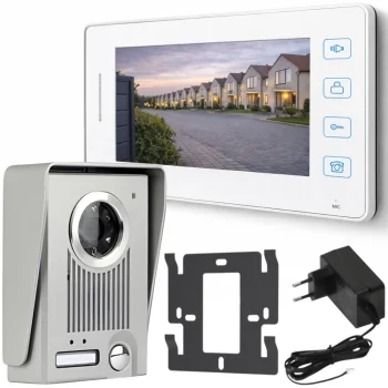Vadu video domofons ar LCD monitoru un nakts redzamību