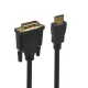 DVI-HDMI kabelis Maclean MCTV-717, v1.4, 1080p, 2m, melns