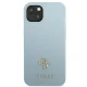 Guess Saffiano 4G Small Metal Logo vāciņš iPhone 13 - Zils