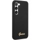 Guess Samsung Galaxy S23+ vāciņš Silicone Vintage Gold Logo, melns