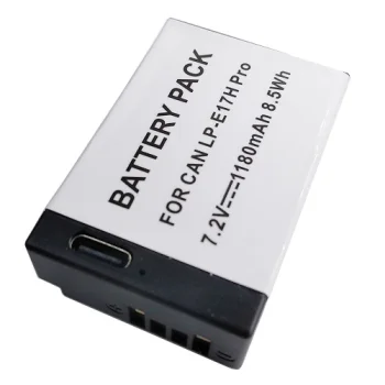 Аккумулятор для CANON LP-E17H Pro с зарядкой USB-C