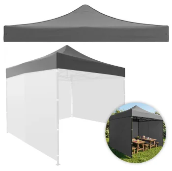 Сменный тент для садового шатра 3x3 м MultiGarden 420D PVC, серый