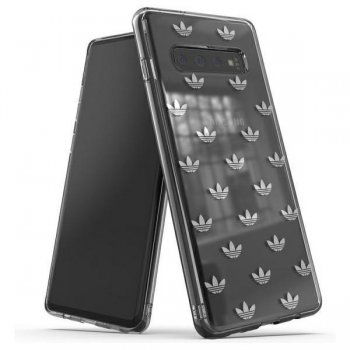 Samsung Galaxy S10+ Plus G975 Adidas Telefona Vāciņš Maciņš Bampers Apvalks, Sudrabs | Entry Snap Case Cover,...