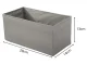 Apakšveļas un krūšturu organizators atvilktnei 28x14x13 cm, pelēks