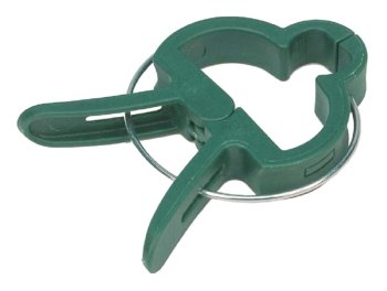 Клипсы для подвязки растений, 12 штук, зелёные