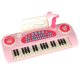 Kids Keyboard Piano with Microphone and Stand 37 Keys, Pink