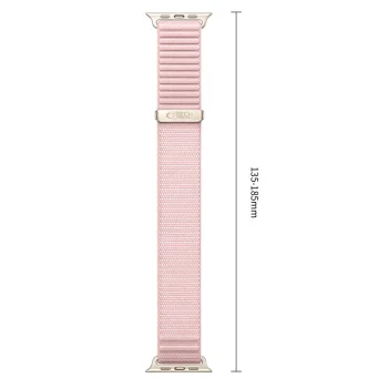 Tech-Protect NylonLoop kellarihm Apple Watch 44/45/46/49 mm, roosa