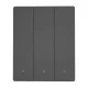 Умный настенный Wi-Fi выключатель Sonoff M5-3C-80 3-канальный, черный