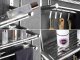 Hanging Bathroom Shelf with Towel Rails, Silver