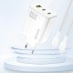 Сетевое зарядное устройство Dudao A29 65W GaN 2 x USB-C + 1 x USB-A – белый