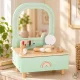 LULILO mini children\'s dressing table with LED mirror, mint