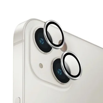 Uniq Optix alumīnija kameras objektīva aizsargs iPhone 14/14 Plus objektīvam ar aplikatoru - sudraba krāsā |...