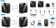 Bezvadu dubultais atloka mikrofons ar OTG USB-C un Lightning