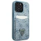 Чехол Guess 4G Triangle Logo Cardslot для iPhone 13 / 13 Pro - Синий
