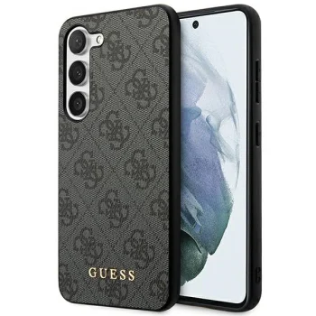 Чехол Guess 4G Metal Gold Logo для Samsung Galaxy S23, серый