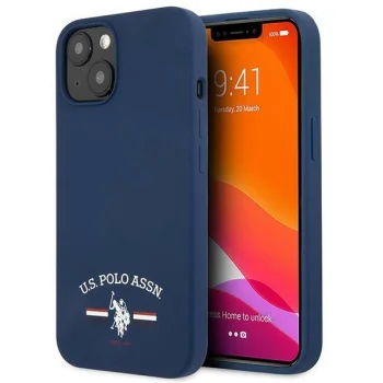 Apple iPhone 13 mini 5.4'' US Polo Silicone Collection Case Cover (USHCP13SSFGV), Navy | Чехол Кейс...