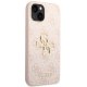 Guess 4G Big Metal Logo vāciņš iPhone 15 Plus / 14 Plus - Rozā