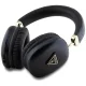 Guess Triangle Logo virs‑auss austiņas — melnas