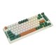 Wireless Mechanical Gaming Keyboard Royal Kludge RKH81 LED RGB, Sky Cyan switch, green