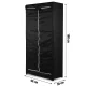 Защитный чехол Massido для стеллажа 180x90x40 см, черный