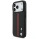 Чехол BMW для iPhone 17 Pro M Perforated Stripe Logo MagSafe, красный