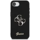 Guess Fixed Glitter Big 4G vāciņš priekš iPhone 16e, melns