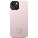 Guess Silicone Triangle vāciņš iPhone 14 Plus - Violets