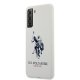 Samsung Galaxy S21 (SM-G991) US Polo Silicone Logo Case Cover (USHCS21SSLHRWH), White | Telefona Maciņš Vāks Apvalks...