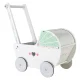 Деревянная коляска для кукол ECOTOYS, каталка-ходунок для малышей