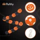 Бумажная гирлянда Ruhhy 3м на Хэллоуин Тыквы, оранжевая/черная