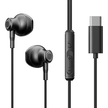 Joyroom TYPE-C Series JR-EC07 USB-C Ieliekamās Austiņas, Melnas