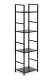 ModernHome LOFT Metal Shelving Unit with 4 Shelves, Black